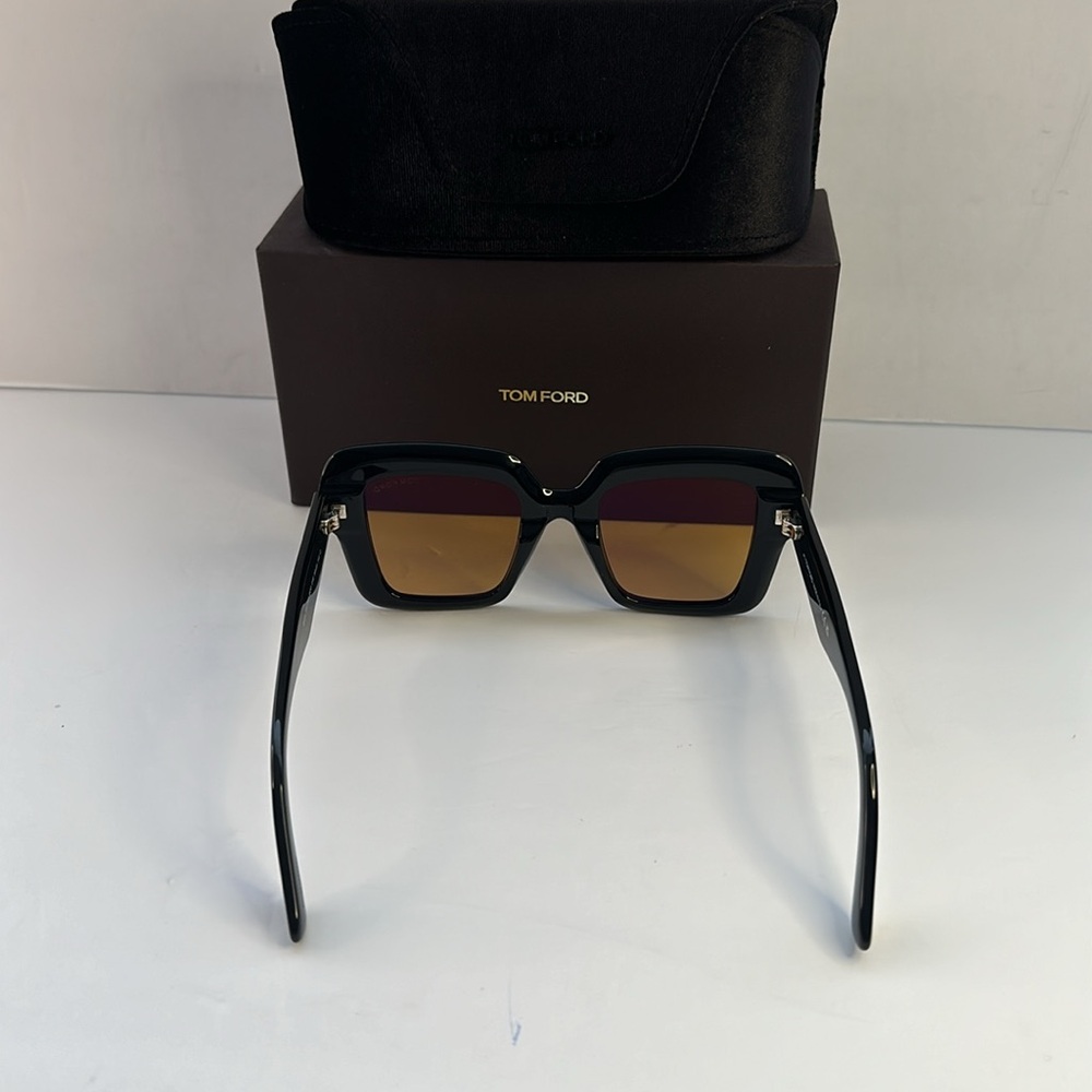 - 💯- New Authentic Tom Ford Esme FT1157 01E Black Yellow - Picture 12 of 16